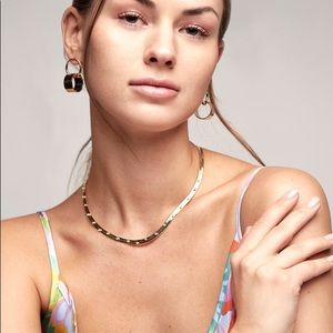 Stella & Ruby crystal herringbone necklace